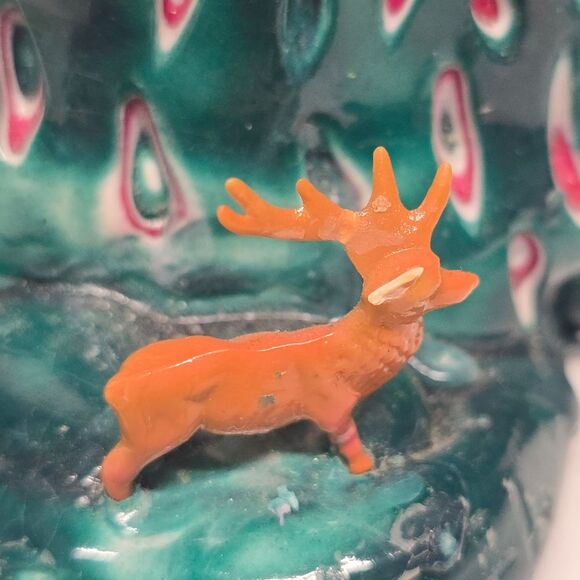 Vintage Hand Carved Wax Music Candle Playing 12 Days Of Christmas Rocking Horse - Picture 8 of 8